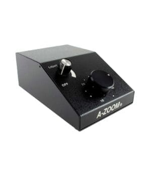 A-Zoom Microscope Basic Controller for operation of single objective zoom microscopes. Featuring easy-to-use precision adjustment knob, for accurate microscope control.
