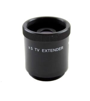 5x C-Mount Extender Lens – precision optical adapter for maximum magnification on C-Mount camera systems.